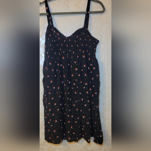 Torrid Black Dress with Red Floral Accents - Picture 2 of 3